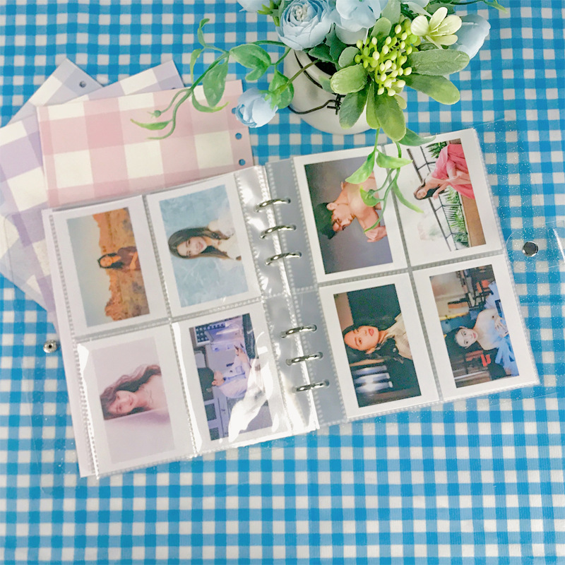 Picture of Ins Transparent Sparkling Large Capacity 6-Hole Loose-leaf Insert Album 3-inch 5-inch Album Photo Album Star-chasing Supplies Storage
