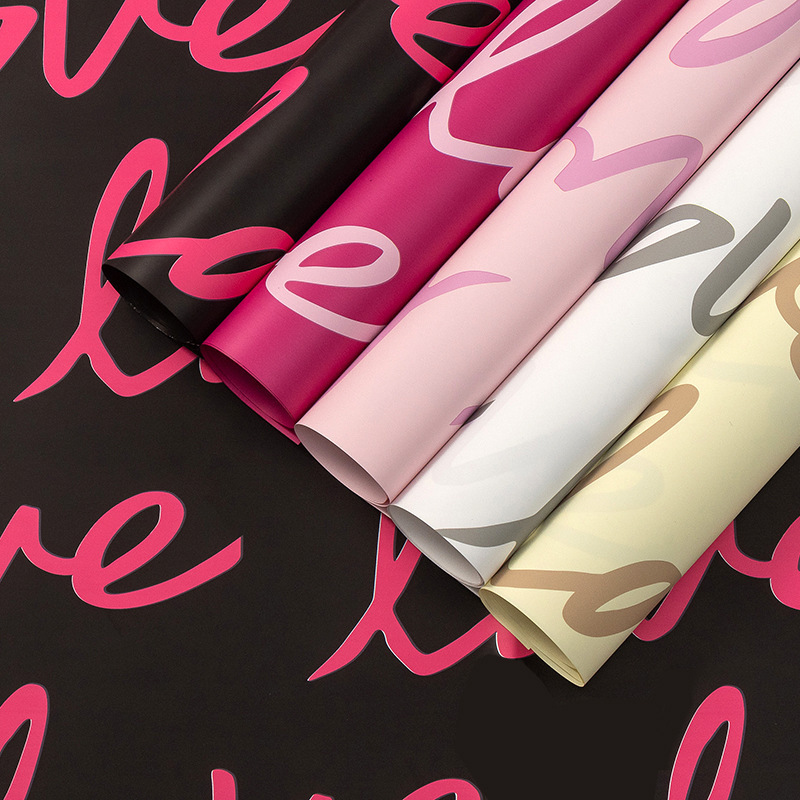 Foreign trade Amazon LOVE flower packaging paper bouquet diy material rose packaging materials flower shop wholesale