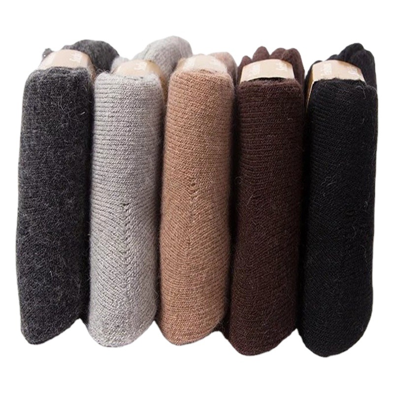 Super thick wool socks winter warm thick rabbit wool socks men plus velvet thick Terry Snow socks wholesale