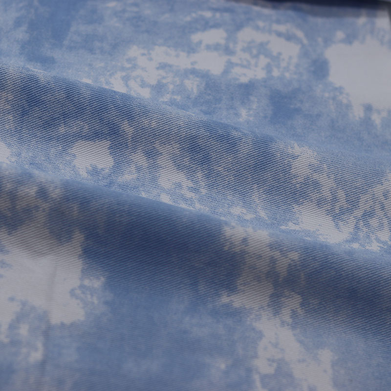 Picture of Color tie-dye twill cotton fabric Denim fabric clothing fabric diy handmade clothes thickening