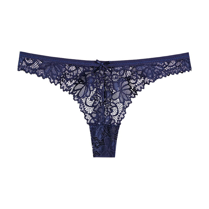 Picture of Foreign trade underwear women's European and American breathable low waist sexy lace thong comfortable cotton crotch women's underwear women's pure desire