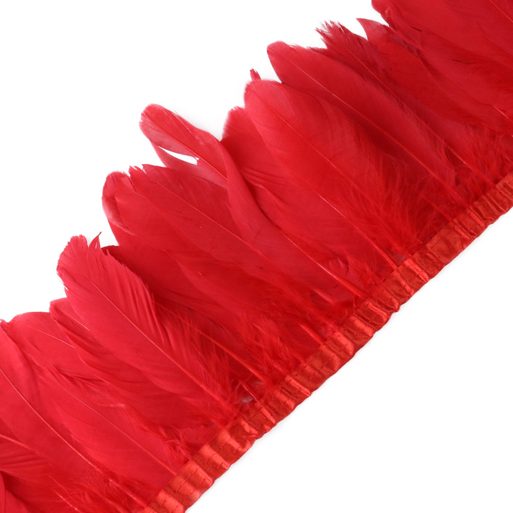 Picture of Goose feather large floating cloth belt/edge DIY handicraft accessories stage performance clothing accessories manufacturers in stock sales