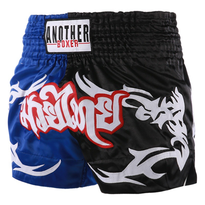 2022 New Boxing Shorts, Fighting Training Clothes, Martial Arts Uniforms, Multi-Color Splicing, Customizable Logo, Muay Thai Martial Arts Self-Defense