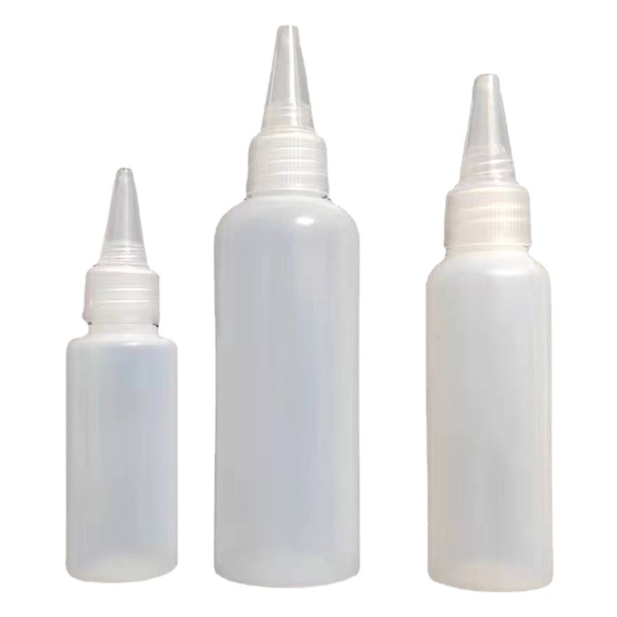 in stock Pigment Bottles 10ml 20ml 30 100ml Translucent Squeeze Bottle Plastic Pointed Bottle