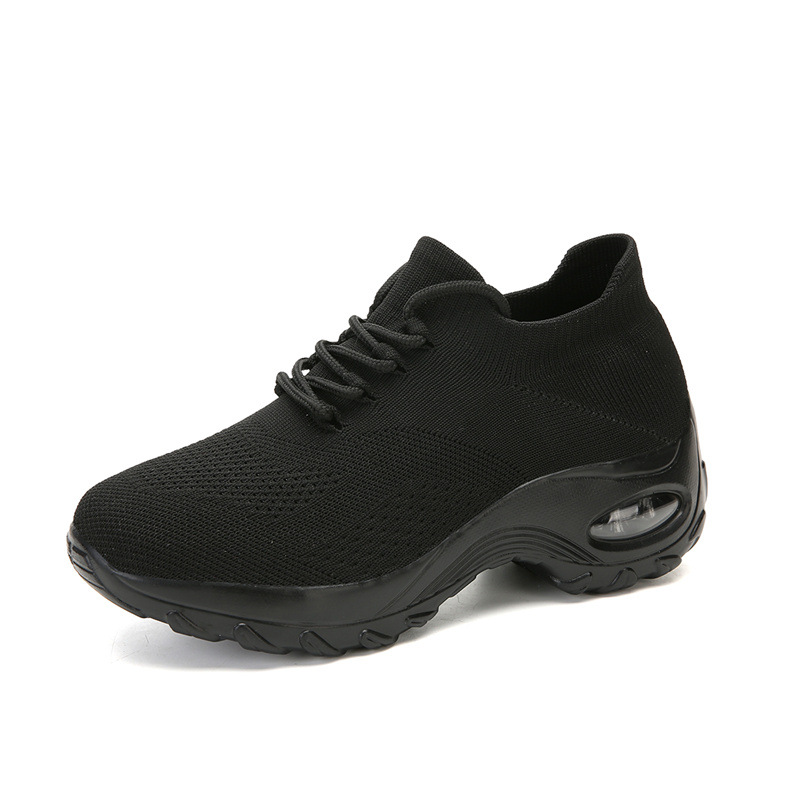 Picture of Cross-Border Hot Style Large Size Women's Shoes Air Cushion Fly Woven Casual Shoes Slip-On Shoes Fashion Rocking Shoes Quanzhou Sports Shoes