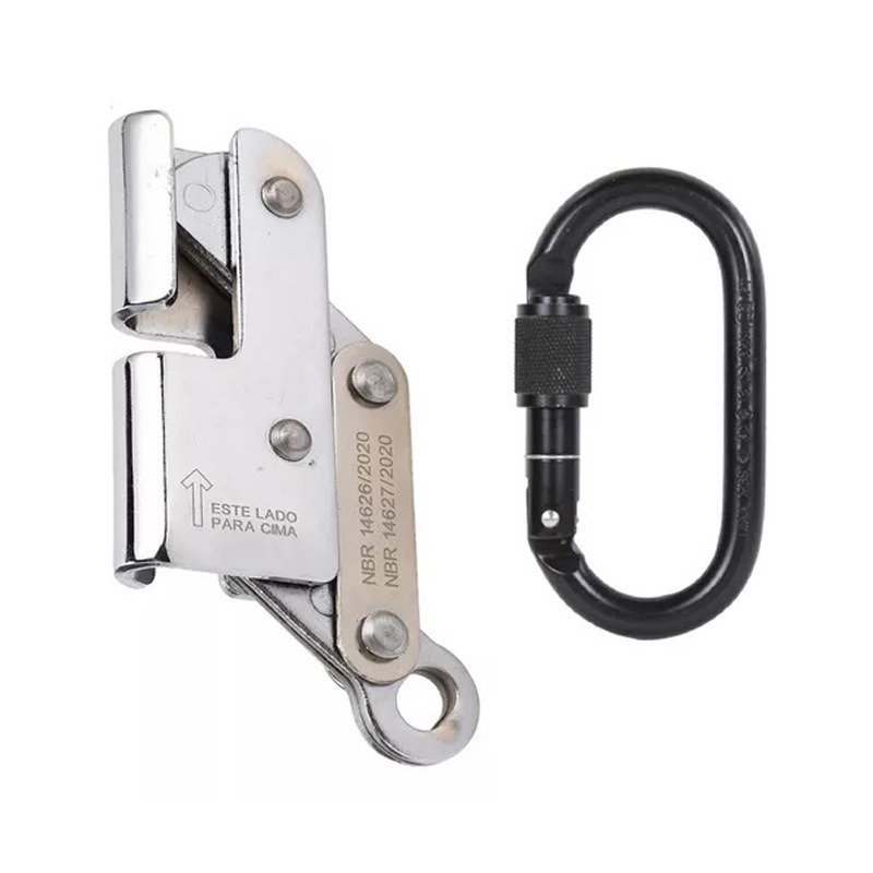 Picture of Cross-Border High-Altitude Steel Wire Rope Climbing Self-Locking Device for High-Altitude Work, Rope Grabber, Anti-Falling Steel Lock, Fall Arrester, Slider Equipment