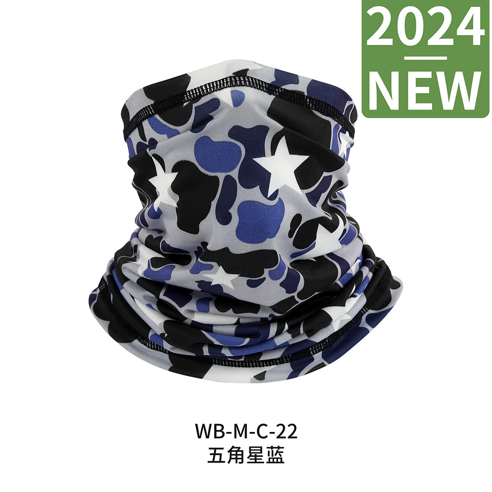 Picture of Outdoor breathable sunscreen breathable Ice Silk sports turban scarf Fishing Magic face scarf collar riding mask headgear