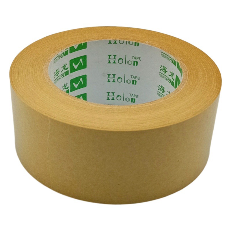 Kraft paper tape film Waterproof high viscosity water-free self-adhesive cross-border e-commerce sealing box packaging photo frame hot melt paper tape
