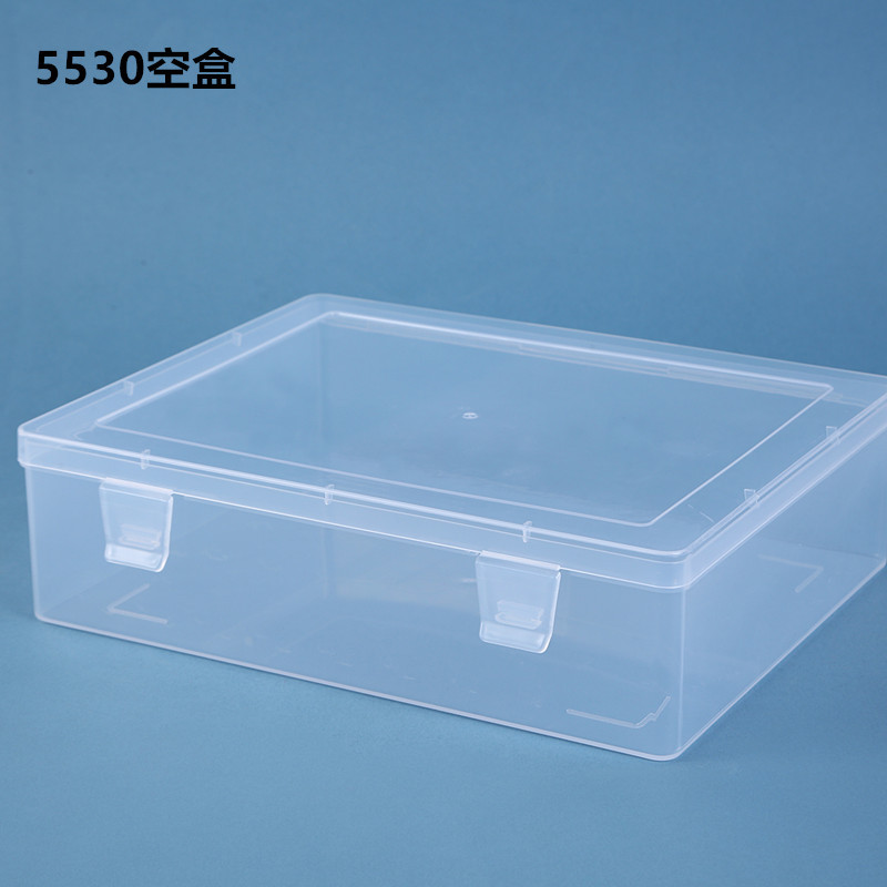 New Desktop File Receipt Organizer Transparent pp Plastic Box Stationery Hardware Accessories Accessories Large Capacity Packaging Box
