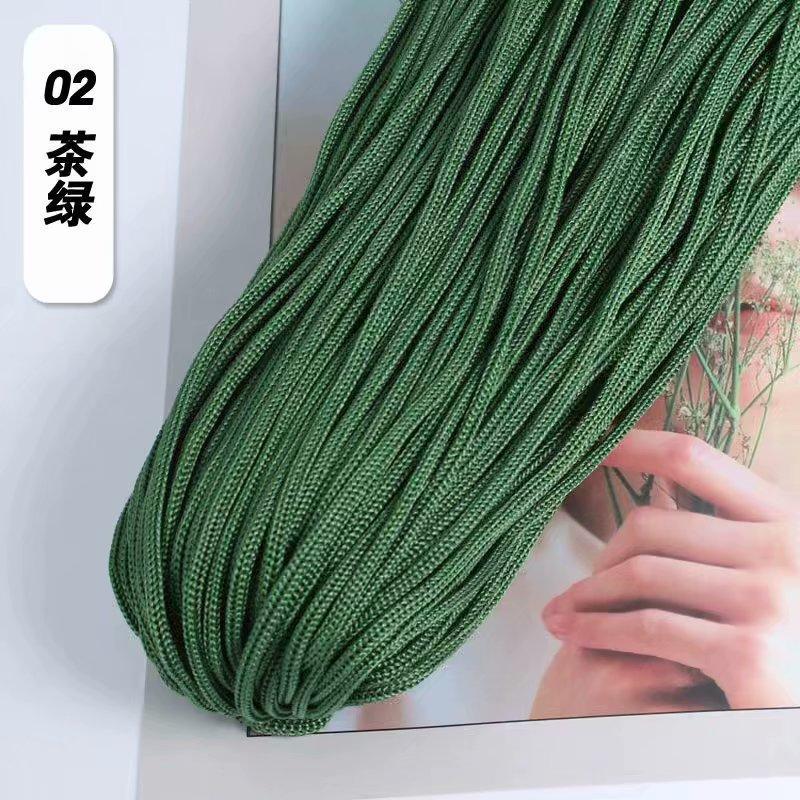 Picture of Light body thread ice silk thread hook hat hook thick hollow thread bright silk thread hand-woven off-shelf sun hat thick wool