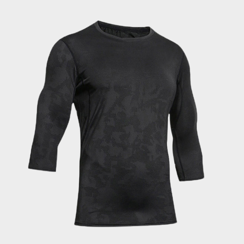 Picture of Summer Outdoor Quick-Drying T-Shirt Men's Jacquard Mesh Running Training Sports Short-Sleeved Top Loose Casual Versatile