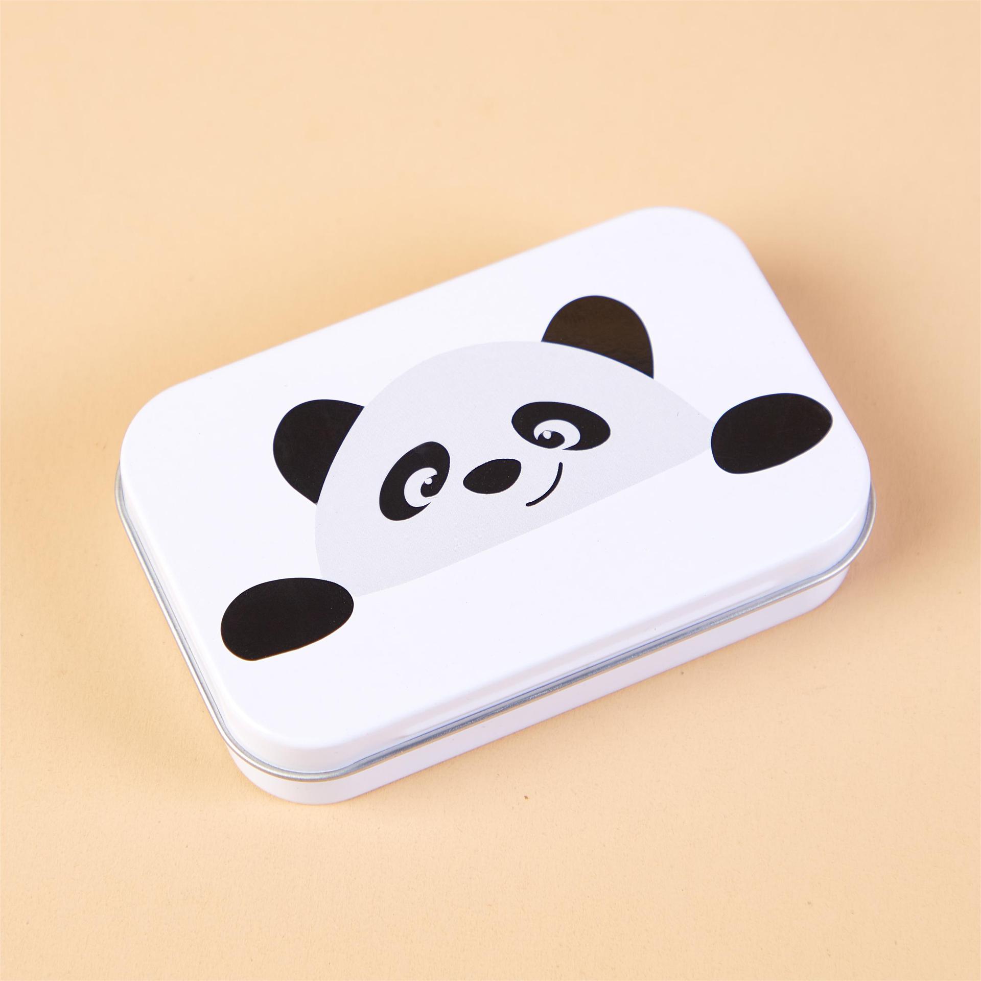 Picture of Desktop Storage Box Jewelry Small Objects Storage Box Creative Cartoon Mini Card Iron Box Hairpin Jewelry Portable Box
