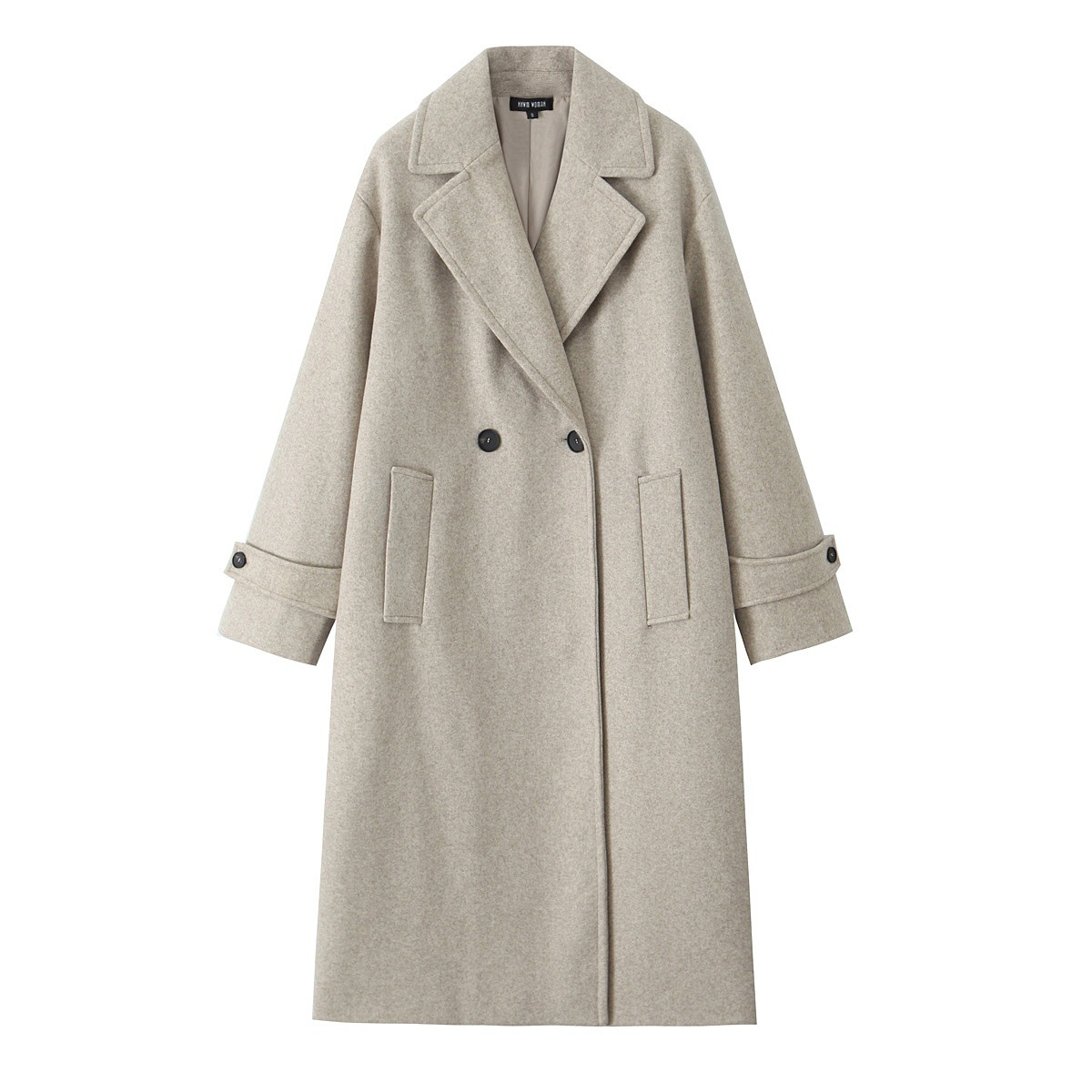 Picture of Women's Lapel Thickened Soft Loose Mid-length Woolen Coat Coat European and American Style 2024 Autumn and Winter New Coat