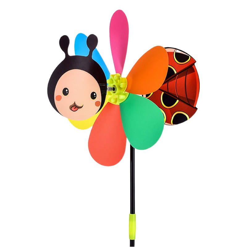 New Three-Dimensional Cartoon Animal Windmill Zodiac Windmill Plastic Animal Windmill Toddler Activity Children's Toys Wholesale