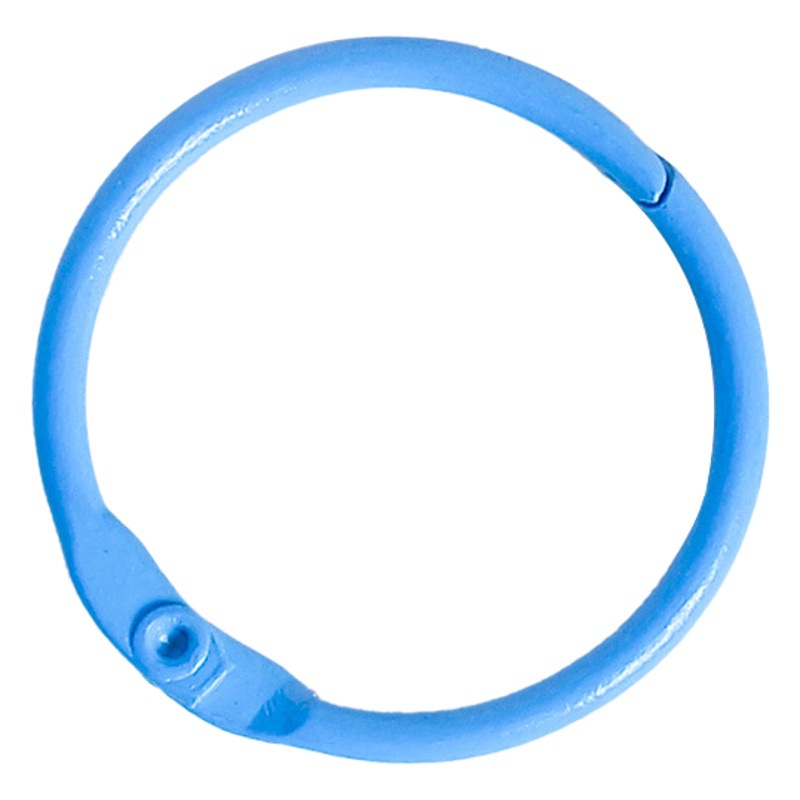 DIY accessories color card ring buckle 30mm metal paint open ring loose leaf ring storage ring key chain