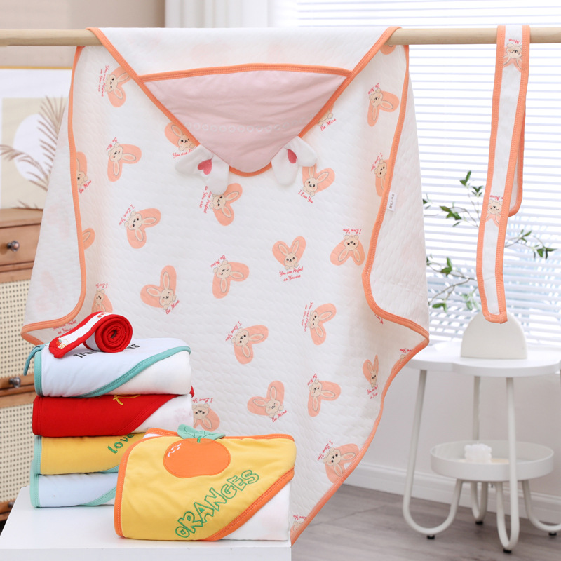 Picture of Baby Blanket Pure Cotton Type a Soft Breathable Delivery Room Newborn Swaddle Four-Season Universal Baby Blanket Anti-Jump