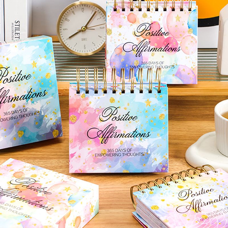 Picture of Cross-Border 2026 English Inspirational Desk Calendar Creative Drum Dance Female Desktop Ornaments 365 Days Calendar Perpetual Calendar