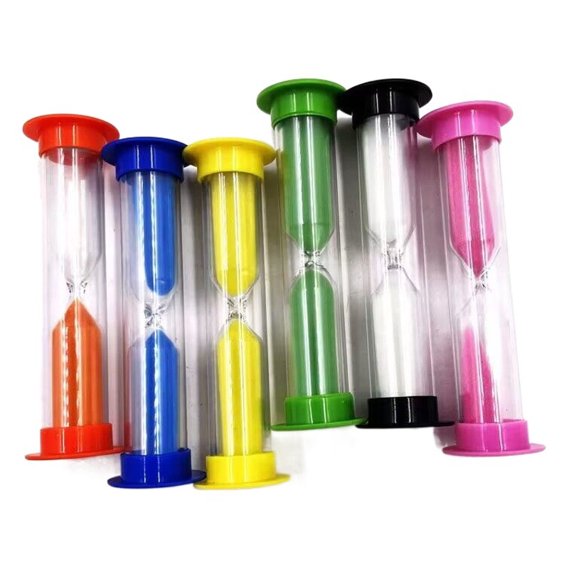 6 Hourglass suit creative drop-resistant plastic hourglass timer suit 30s +1+2+3+5+10 minutes wholesale