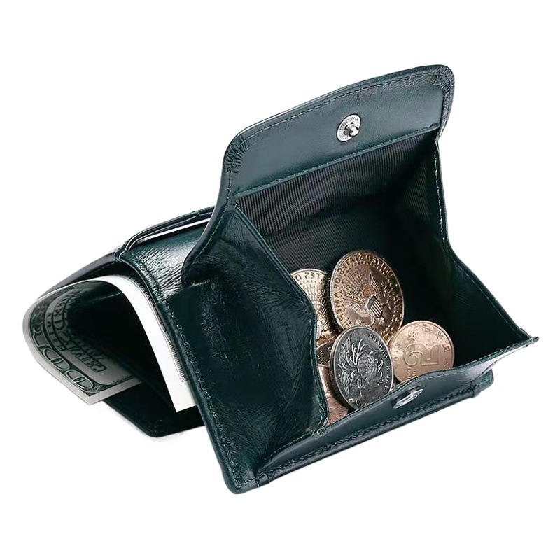 Foreign Trade Genuine Leather Women Wallet RFID Coin Bag Apple Tracking Protective Case aritag Wallet Mini Coin Purse