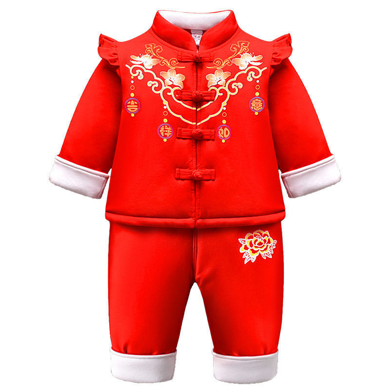 Picture of Spot Spring European and American Infant Boys' Jumpsuits Cotton Long-Sleeved Triangle Crawling Clothes Baby Summer Clothes