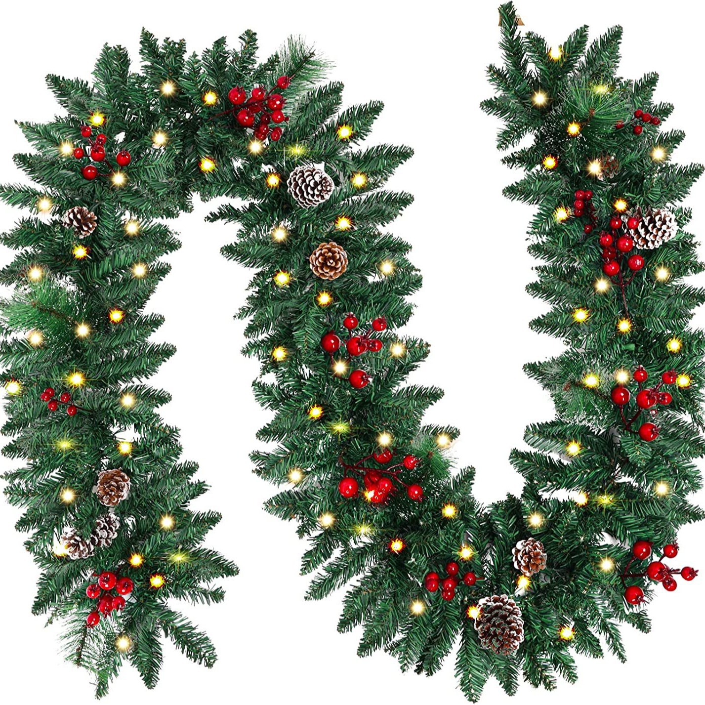 Amazon cross-border 2.7 m new rattan Christmas decorations with lights PVC material Christmas tree activity pendant