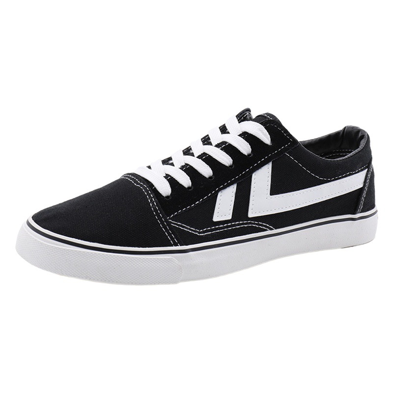Korean-style All-match Canvas Shoes Men's Hong Kong-style Casual Sneakers Students Women's Low-top Students White Shoes Couple's ins Shoes