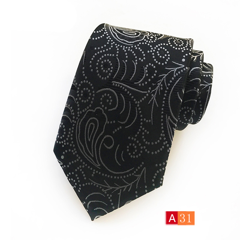 Picture of Source Factory Hot Jacquard Fabric Tie Men's Dress Business Suit Accessories Tie Wholesale