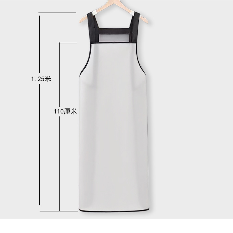 Picture of Long waterproof oil apron adult household kitchen cooking large men's and women's aquatic dishwashing restaurant work clothes wholesale