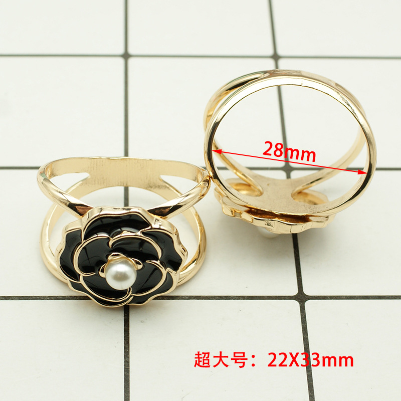 Picture of South Korea multi-functional scarf buckle high-grade Pearl fashion new Camellia windbreaker belt buckle high-end jewelry wholesale
