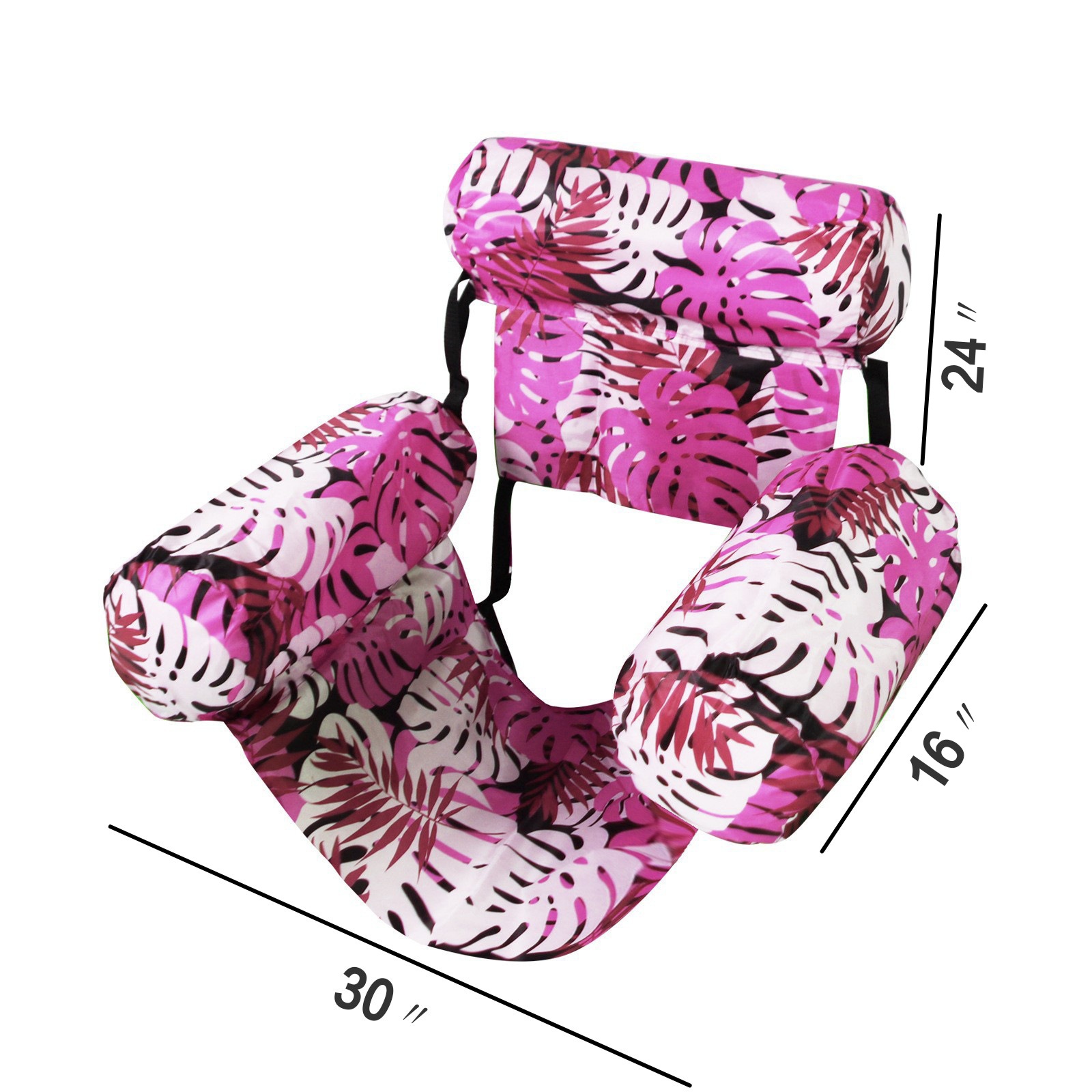 Picture of Foldable inflatable recliner water sofa amusement recliner floating bed with net hammock floating dual-use backrest floating row