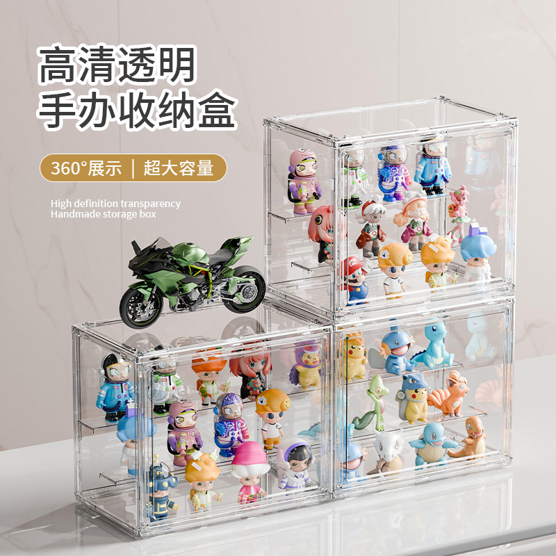Blind Box Storage Display Rack Doll Display Cabinet Bubble Mate Storage Box Toy Dustproof Transparent Hand Display Box