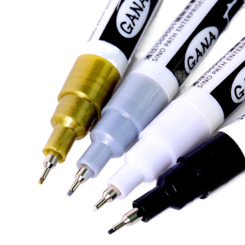 Guangna GN150 ultra-fine paint pen 0.7mm gold and silver black and white four-color waterproof needle pen metal color paint pen