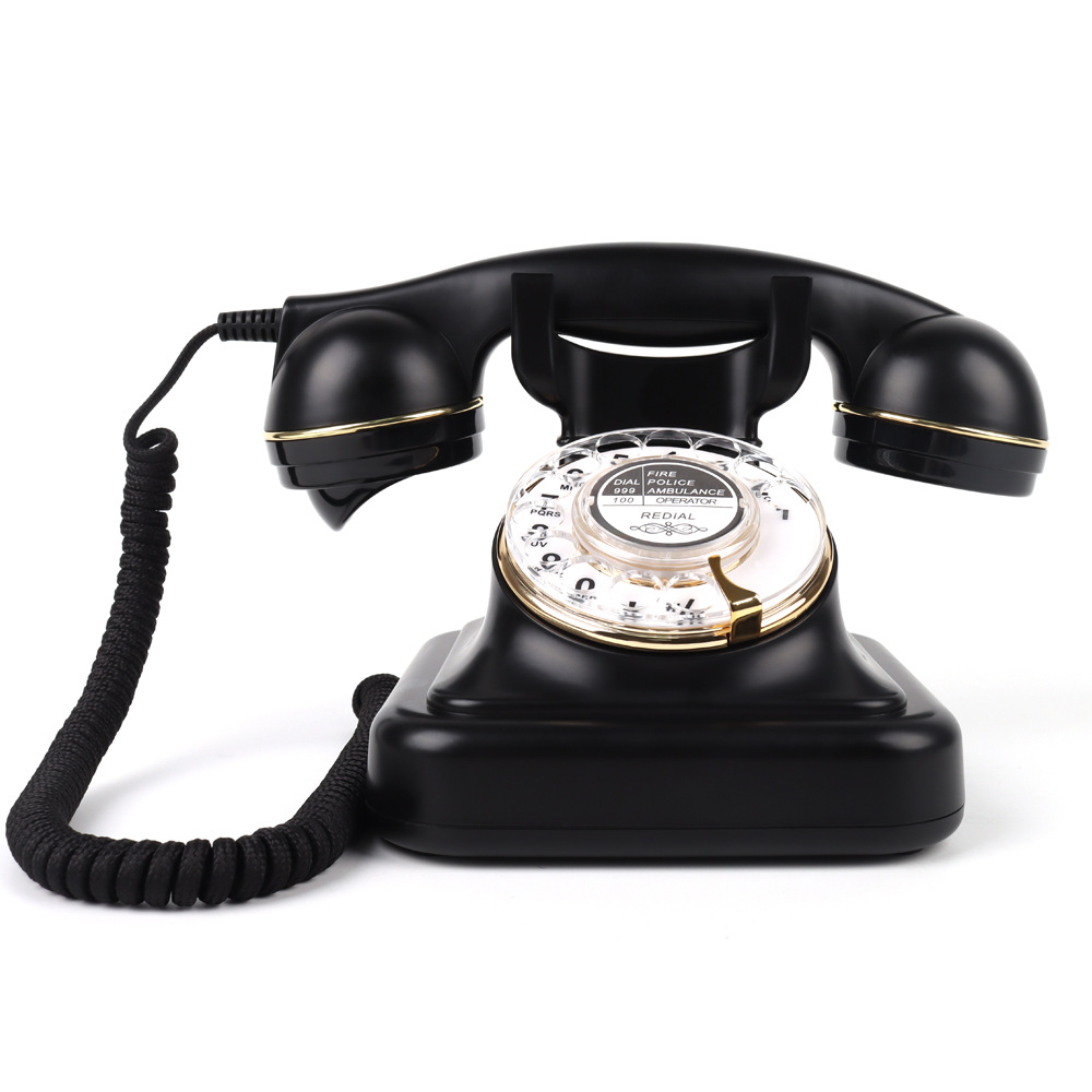 Cross-Border New Antique Old-Fashioned Telephone Hotel Home Retro Telephone Big Ringtone Classic Telephone Wholesale Manufacturer