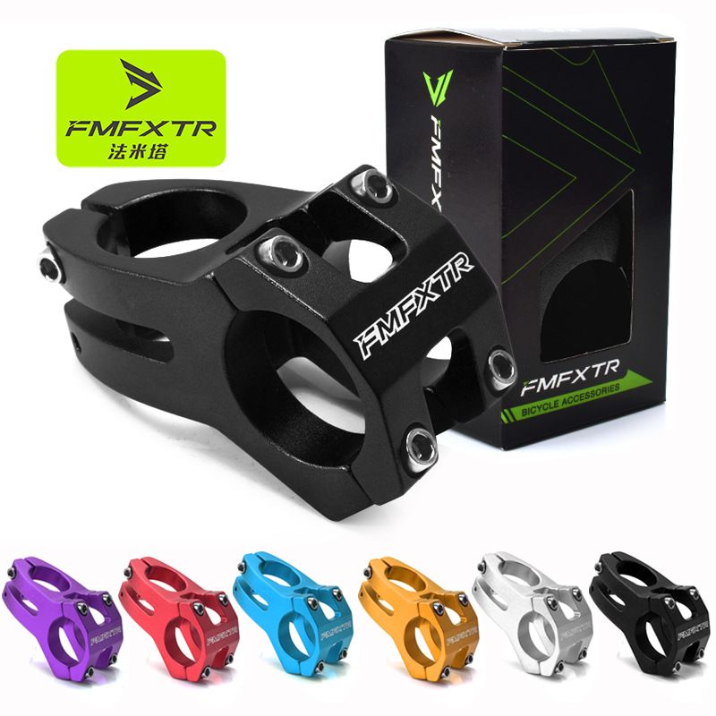 Picture of Bicycle Stem Faucet Handlebar Accessories Road Bike Short Stem Cycling Mountain Bike Cut Out Riser 31.8 Stem