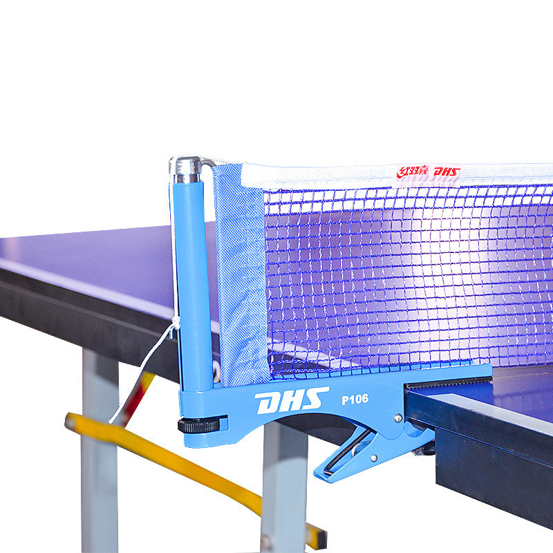 DHS red double happiness table tennis net rack P106 table tennis table clamp-type net rack with net adjustable height