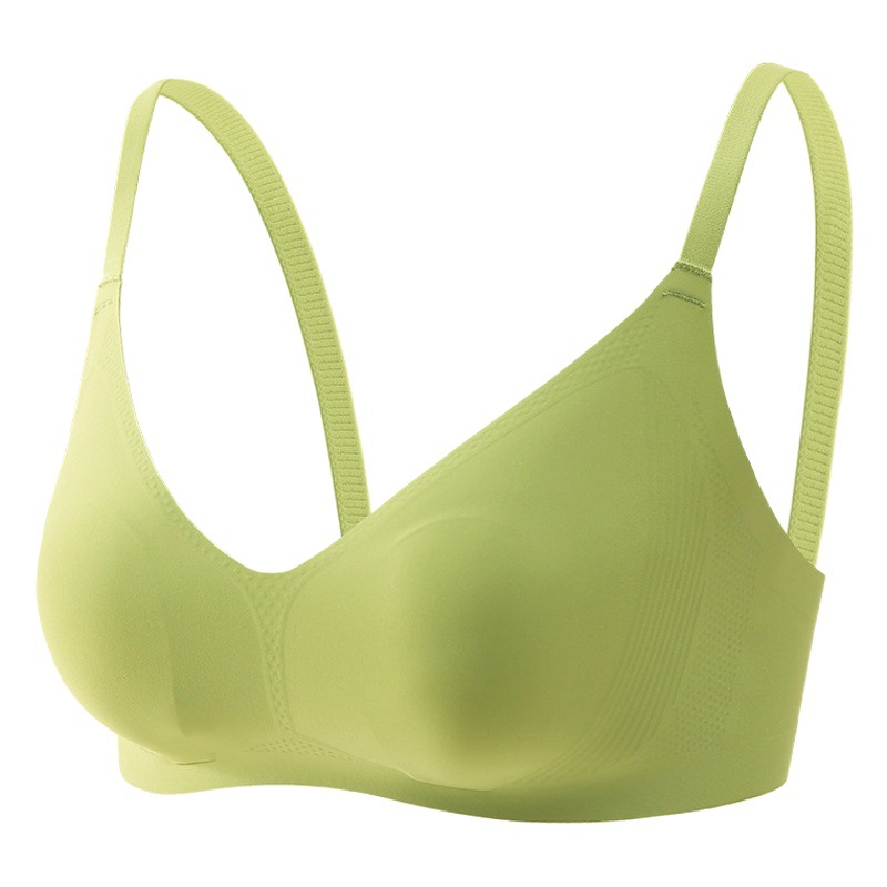 Carefully Selected Intimates for Autumn and Winter, New Contrasting Color Pacifier, Glue Rabbit Ear Cup, Healthy Bra, Push-Up Bra, Breathable Seamless Bra