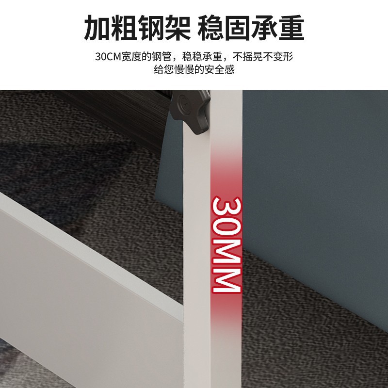 Picture of Folding Table Standing Office Small Table with Rollers Movable Lifting Simple Bedside Laptop Desk