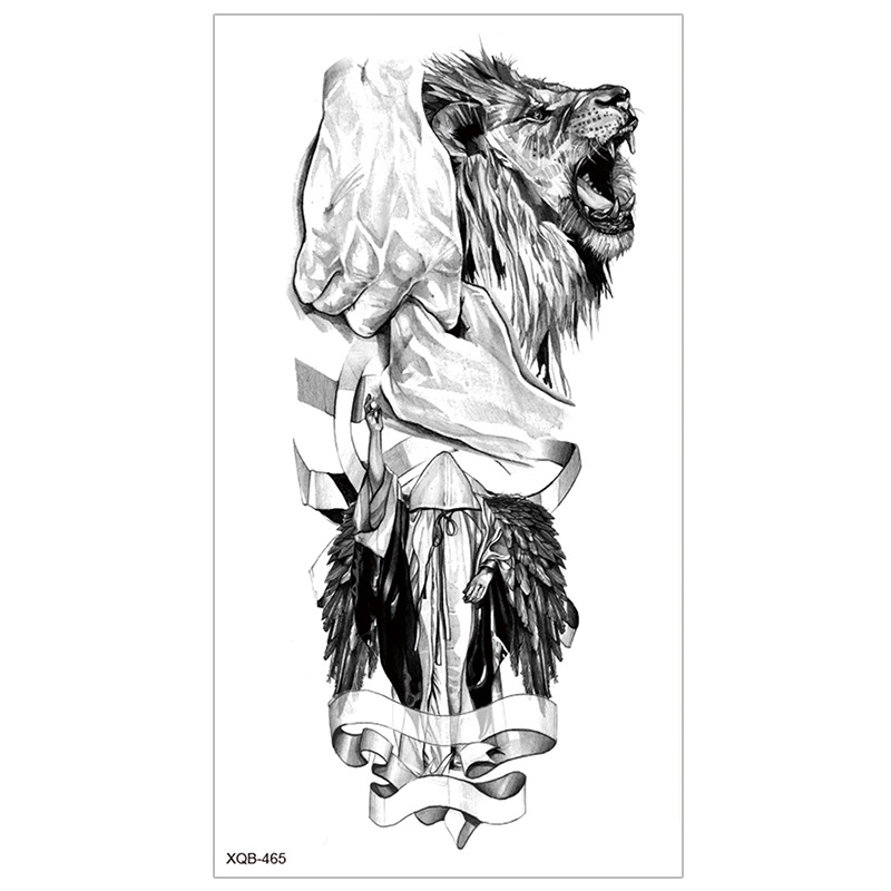 Picture of New Half Arm Tattoo Stickers Cross-border Amazon Hot Selling Set Dark European and American Realistic Waterproof Tattoo Stickers Wholesale