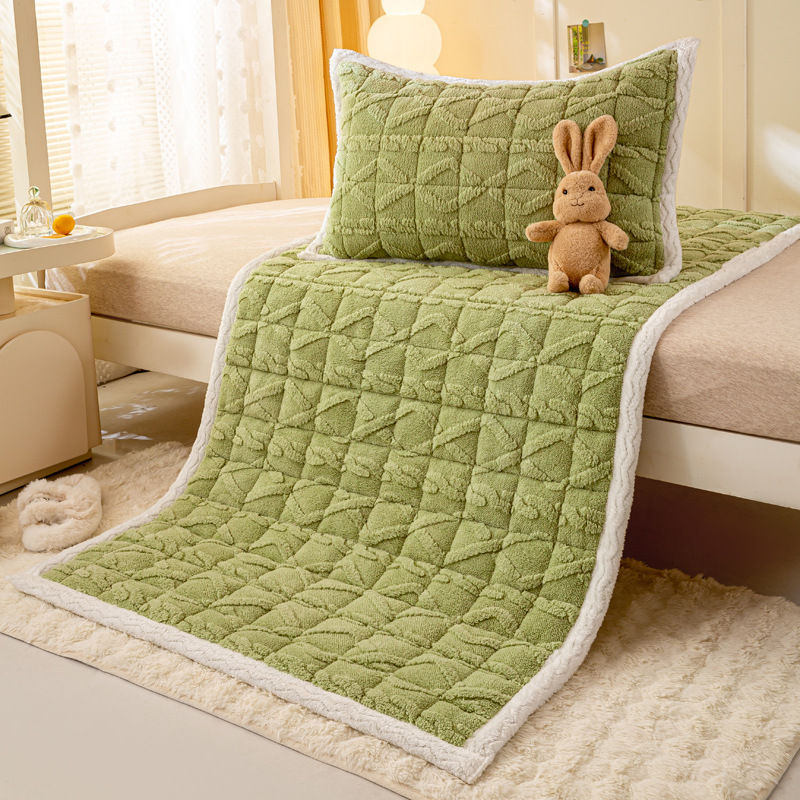 Picture of Taff Fleece Mattress Warm Milk Fleece Jacquard Mattress Mattress Cotton Padded Mattress Mattress Mattress Mattress Mattress Cover Upholstered Blanket
