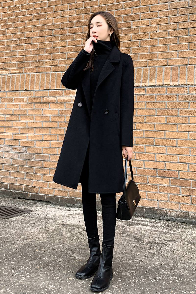 Picture of Double-Sided Cashmere Outwear for Women 2025 New Classy Slim Slim Wool Outwear for Women Wholesale