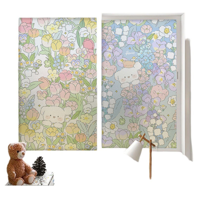 Frosted Glass Sticker Transparent Opaque Bathroom Toilet Window Paper Anti-running Light Anti-peep Window Shading Film