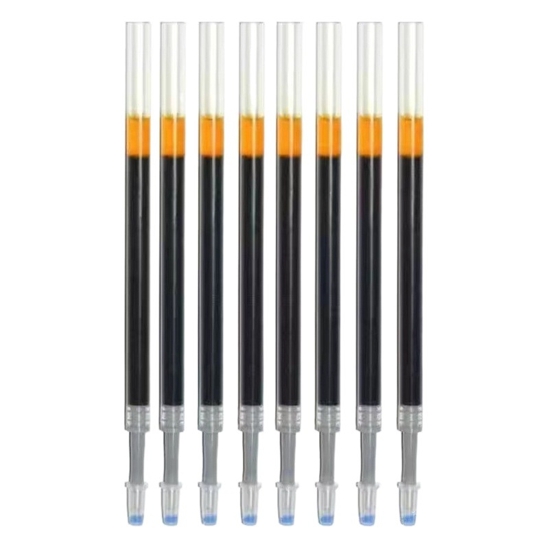 Neutral refill full needle tube bullet 0.5mm black red blue student exam special carbon refill