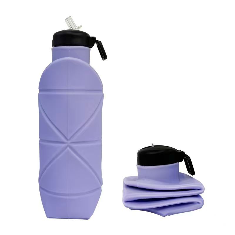 Picture of Platinum Silicone Diamond Folding Cup 700ml Outdoor Sports water bottle Cross Border Pocket Portable Kettle