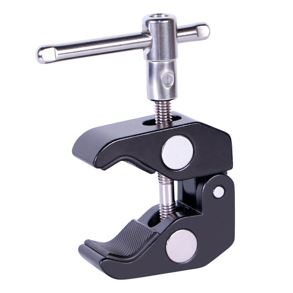 Picture of Photography equipment powerful clip magic arm connection universal hawk mouth clip all-metal fixed clip large crab clamp