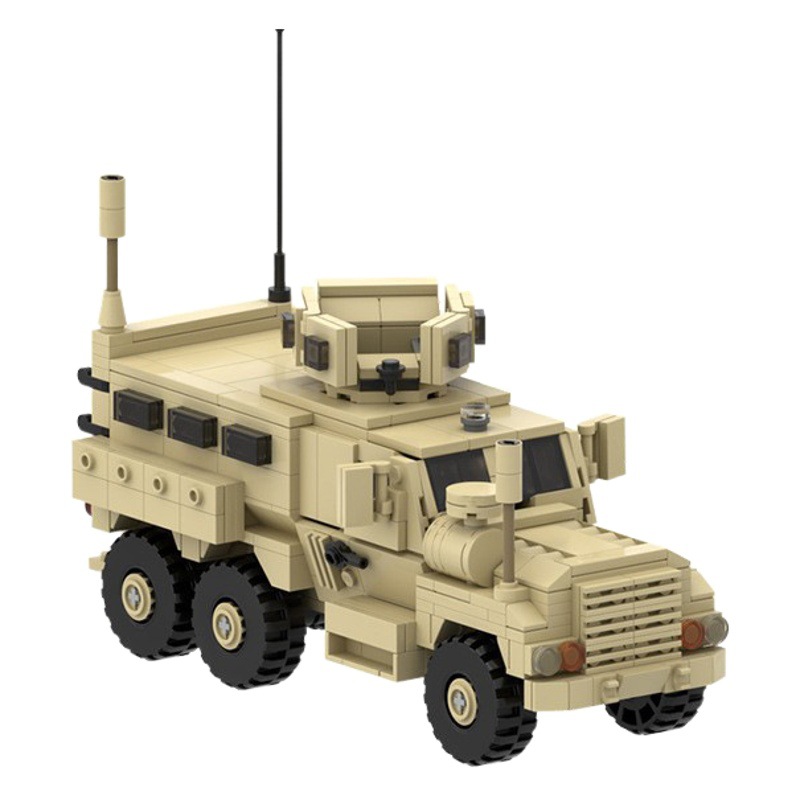 Compatible with Lego MOC-67379 6x6 mine anti-ambush vehicle military model toy small particle assembled building blocks