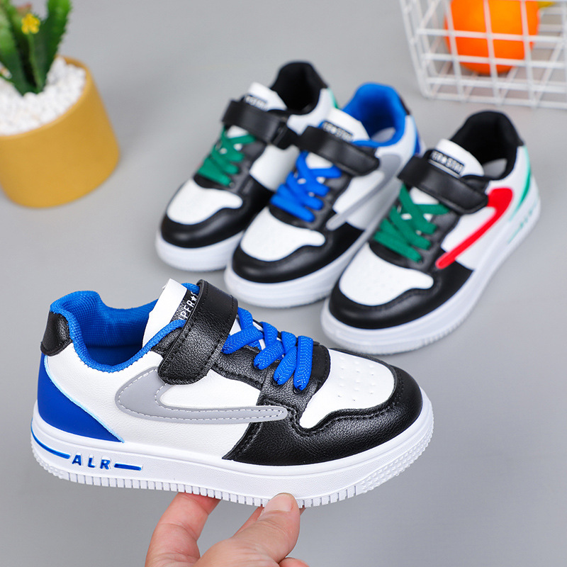 Children's Sports Shoes 2024 Autumn New Boys' Running Shoes Korean Style Fashion Color Matching Girls' Easiest for Match Campus Sneakers