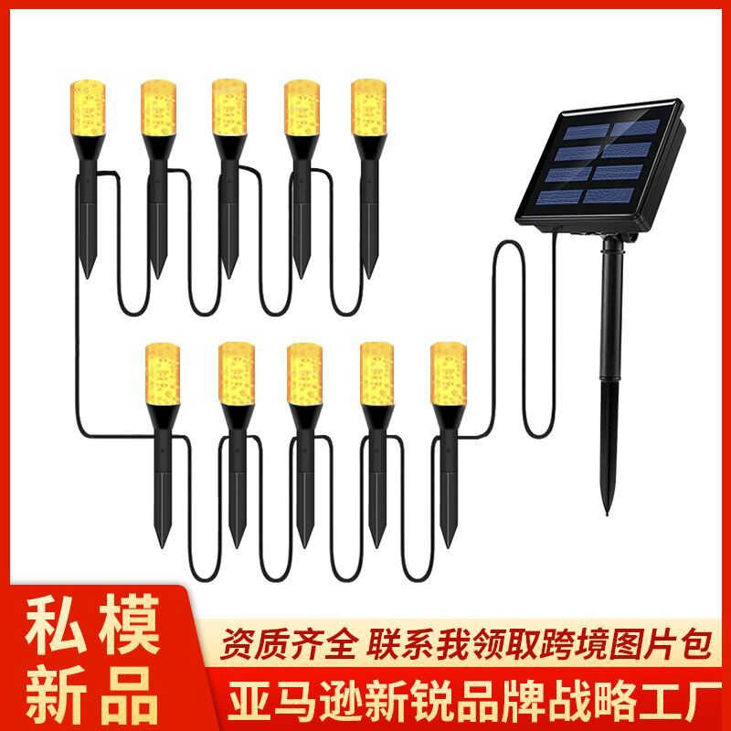 New Solar Garden Light Outdoor Garden Decoration Bubble Wand Light String Landscape Ground-Mounted Solar Lawn Light