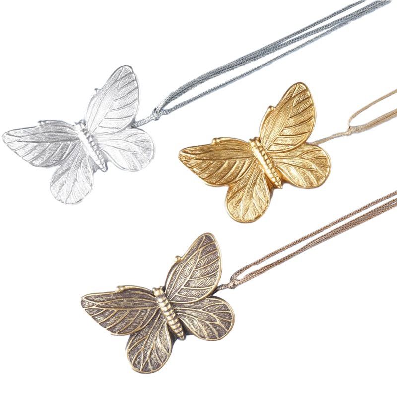 Simple butterfly curtain strap magnetic buckle binding accessories gauze curtain door curtain tie strap binding rope small fresh curtain buckle
