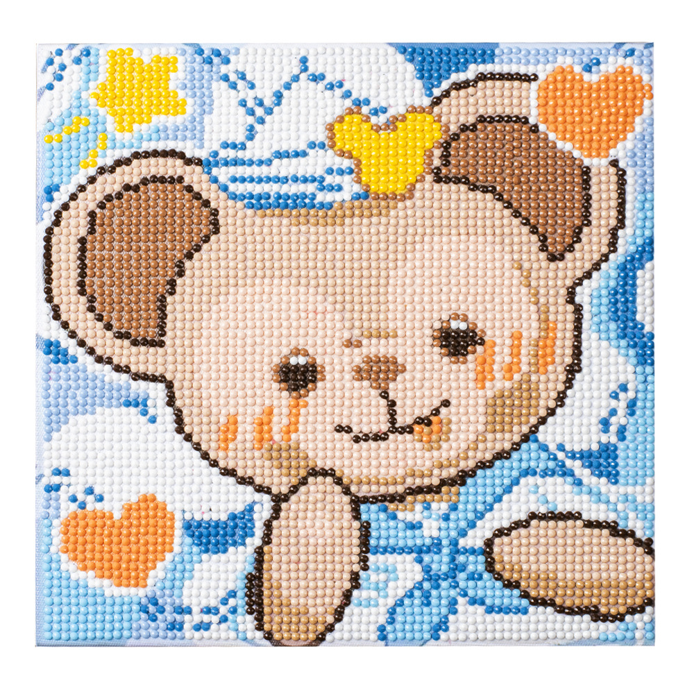 Picture of Original God New Diamond painting children student diy handmade diamond material package with frame Cartoon Cartoon educational toys