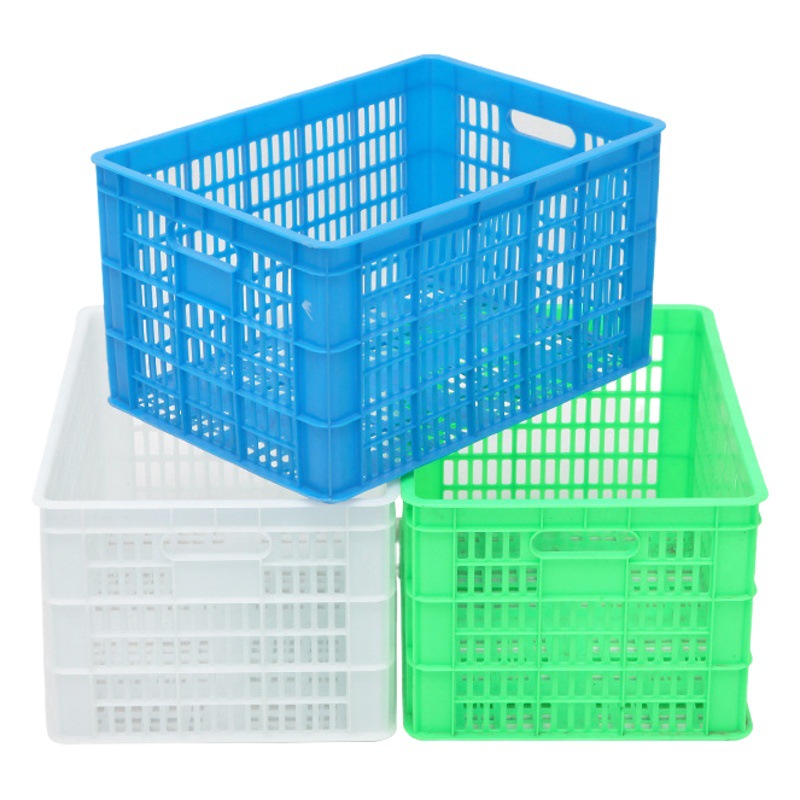 Plastic thickened rectangular plastic basket B3 basket vegetable and fruit storage box express logistics basket clothing turnover basket